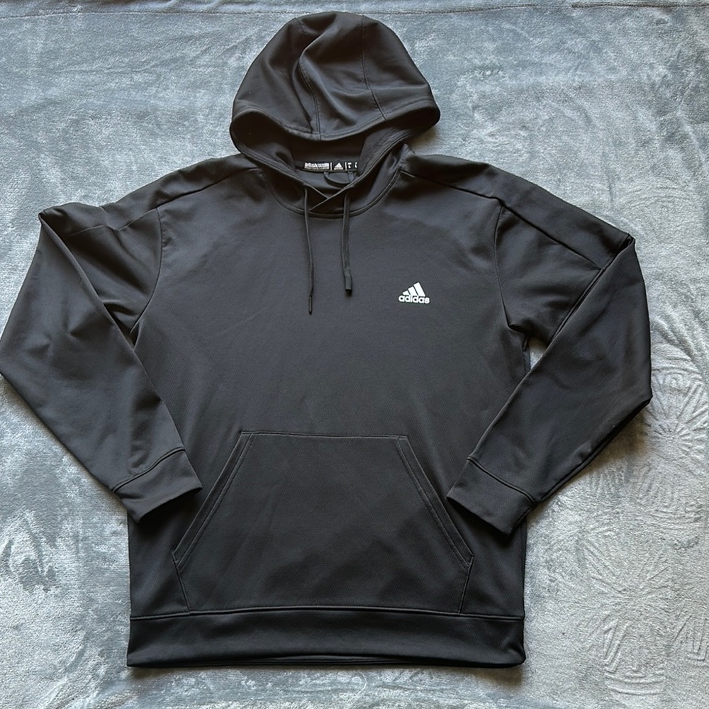 Adidas Black Athletic Hoodie Sweatshirt